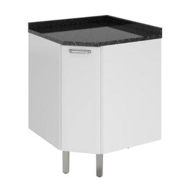 Imagem de Balcão De Canto Itatiaia 1 Porta Com Tampo Branco