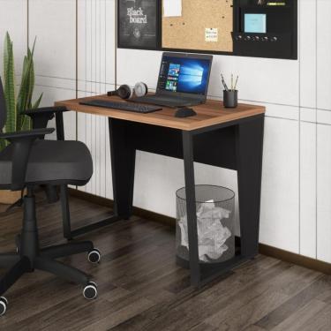 Imagem de Escrivaninha Mesa Escritório 90cm Multimóveis Cr25326 Sevilha Preto