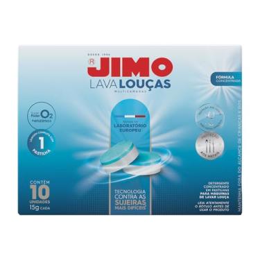 Imagem de JIMO Lava Louça Multicamadas Detergente Concentrado para Máquinas de Lavar Louças Desengordurante Mais Brilho e Proteção às Louças 10 pastilhas
