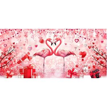 Imagem de BOOHIT Cesta de Dia dos Namorados Grande Dobrável em Forma de Coração Caixa de Armazenamento para Presentes Crianças Caixa de Armazenamento Vazia Organizador de Brinquedos Retangular Decoração (Love