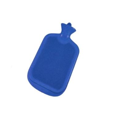 Imagem de Bolsa Térmica Para Compressa de Borracha Água Quente e Fria Pancadas Sinusite Cólicas Conforto Relaxamento.– 1 Litro (Azul)