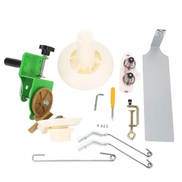 Imagem de Enrolador de bola de fio operado manualmente, plástico de aço inoxidável, grande capacidade, enrolador de lã manual para tricô, crochê, entusiastas de artesanato, lojas de fios,