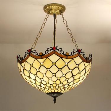 Imagem de Luminária pendente contemporânea de vidro colorido com LED, estilo americano luxuoso e criativo, para sala de estar, restaurante, quarto, hotel, casa de campo, corredor, café, bar ou escada