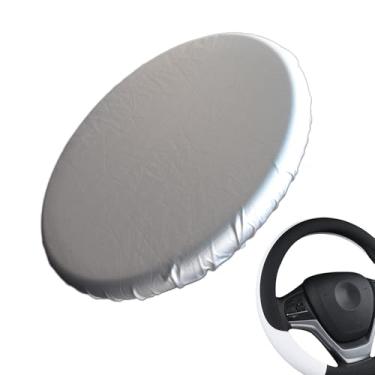 Imagem de Protetor solar para volante, capa protetora anticalor para volante - Protetor solar automotivo para uso diário de veículos em clima quente, caminhão, trailer, estacionamento