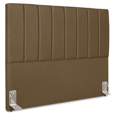 Imagem de Cabeceira Queen 160 Cm Com Frame Dalia Linho Marrom Artte Marrom