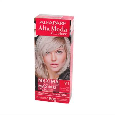 Imagem de Coloração 9.1 Louro Claríssimo Cinza Alta Moda 150G
