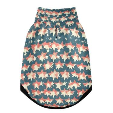 Imagem de SEHANY Casaco de cachorro com bandeira americana para cães pequenos, superquente, à prova de vento, jaqueta macia e aconchegante para animais de estimação, moletom para clima frio na neve com furo de