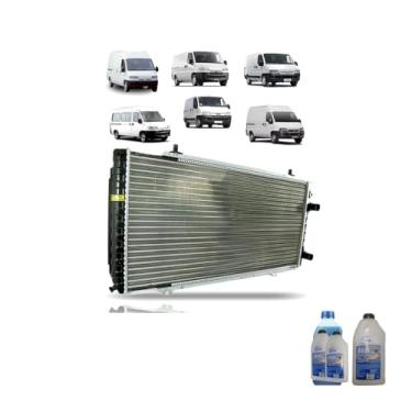 Imagem de Kit Radiador Ducato/Boxer/Jumper 2.5 + Aditivo Visconde RV Cool Azul + Água Desmineralizada
