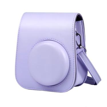Imagem de Bolsa Case Capa com Alça para Câmeras Instax Mini 12/11, Disponível em Branco, Lilás, Verde, Rosa, Azul e Colorida (Lilás)