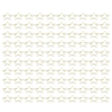 Imagem de Generic Clipes de Papel Dourados, Clipes de Papel à Prova de Ferrugem Duráveis ​​para Escritório Doméstico, 100 Peças, Classificação de Arquivo de Metal para Material de Escritório (Em forma de