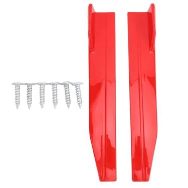 Imagem de Fockety Saias Laterais Universais para Carros, Kit de Carroceria Esportiva de Plástico ABS Com Parafusos para Instalação, Extensão de Saia Lateral Vermelha Com Proteção contra Detritos