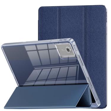 Imagem de INFILAND Capa para Lenovo Idea Tab 11 polegadas 2025, suporte fino, transparente, capa protetora inteligente para Lenovo Idea Tab 11 polegadas TB-336ZU/336FU [despertar/hibernar automaticamente] (azul