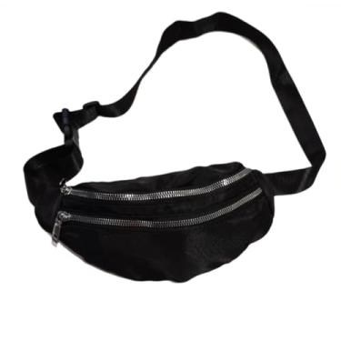 Imagem de Pochete Celular Bolsa Academia Cintura 2 Compartimentos Cor Preto