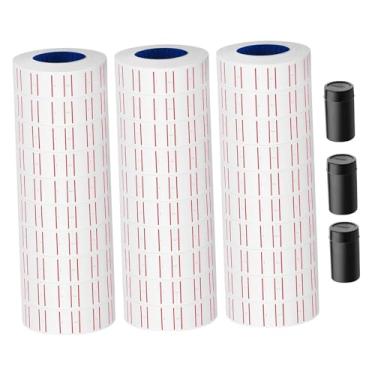 Imagem de KAIYUEMAOYI 30 Rolos de Etiquetas de Brancas para Rotuladora MX-5500 para Supermercados E Uso Comercial.