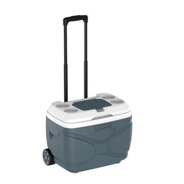 Imagem de Caixa Termica Everest 30l Cinza Com Rodas Alça Telescopica Soprano