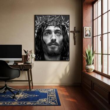 Imagem de Quadro Decorativo Jesus Coroa Espinhos Peb - 70X50Cm - Quadros On-Line