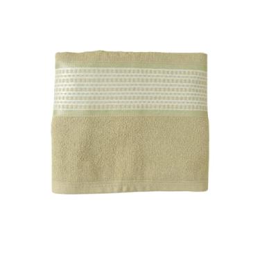 Imagem de Toalha de Banho Avulsa Urbane 100% Algodão – 1,45m x 75cm – Gramatura 360g/m² Felpuda e Macia – Alta Absorção e Secagem Rápida (04, Bege)