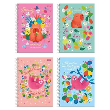 Imagem de Caderno Espiral Universitario Capa Dura 10M Foroni Amazzu 4X160fls