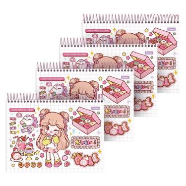 Imagem de Livro Para Colorir Espiral Capa Dura Foroni Doll 4X24fls