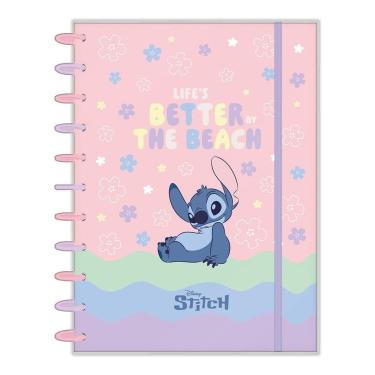 Imagem de Caderno Espiral Universitario Disco 01M Foroni Stitch 1X80fls