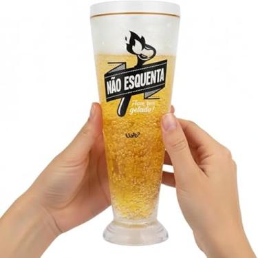 Imagem de Tulipa Ice Gel Térmica Open Bar – Caneca para Cerveja e Chopp que Não Esquenta, Com Gel Congelante Atóxico e Alta Resistência