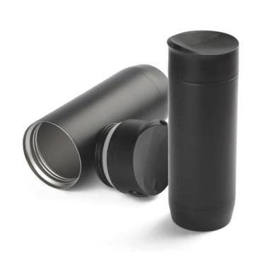 Imagem de Copo Térmico com Tampa para 450ml Slim Black Coffee Time – Prático, Funcional e Ideal para o Dia a Dia