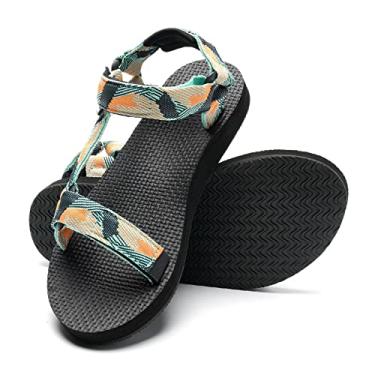 Imagem de WateLves Sandálias Esportivas Femininas para Caminhadas ao Ar Livre com Suporte de Arco Confortável e Teias Aquáticas de Praia para Viagens, Caminhadas, Havaí, 35