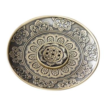 Imagem de Porta-incenso em forma de lótus fragrância base ornamento apanhador de cinzas para pau/cone/bobina incenso