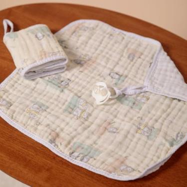 Imagem de Paninho De Boca Soft Papi C/Prendedor De Chupeta 38Cm X 38Cm 02 Unidades