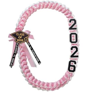 Imagem de FOMOMDI Colar trançado de formatura 2026 Leis para graduação, para estudantes universitários, materiais de festa de pós-graduação, 2026, Poliéster, Sem Pedra Preciosa