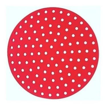 Imagem de Tapete Protetor de Silicone Redondo Forro para Airfryer Fritadeira Elé