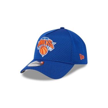 Imagem de BONE NEW ERA 9FORTY A-FRAME SNAPBACK NEW YORK KNICKS NBA OFF WHITE-Masculino