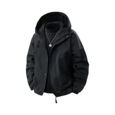 Imagem de Jaqueta Tática Masculina Impermeável E Respirável Com Capuz, Casaco Ve