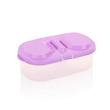 Imagem de Caixa de armazenamento plástico multifuncional com tampa para latas alimentos da cozinha uso doméstico em refrigerador