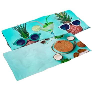 Imagem de Kit 2 Toalha de Praia e Banho Padrão Vibrante para Praia, Piscina,Ideal para Família e Amigos(TO-1175/1165)