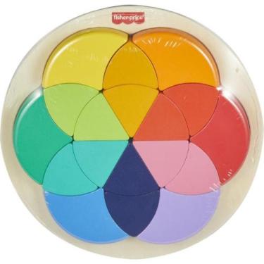 Imagem de Fisher Price Wood QUEBRA-CABEÇA Círculo Core 18 Peças Educativo em Mad