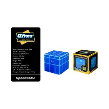 Imagem de Cubo Mágico Espelho Fluorescente Luminoso Quebra-Cabeça Infantil Brinq