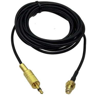 Imagem de Cabo Jumper Coaxial RF Crimpado De 3.5mm RG174 Mono TS Macho Para SMA 