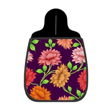 Imagem de Lixeira De Carro Organizador Lixinhocar Girassóis Fundo Roxo