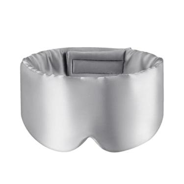 Imagem de Máscara de dormir para os olhos, cobertura completa para dormir, ferramenta de dormir, faixa de cabeça ajustável, carro, viagem de negócios, viagem, casa (amarelo)