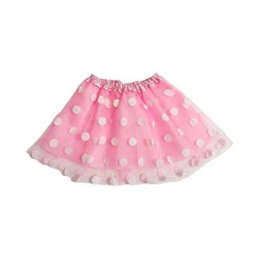 Imagem de Saia TUTU Infantil Em Malha Com Poás, Vestido De Dança Leve E Brilhant
