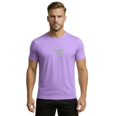 Imagem de Camiseta Diadora Big Logo Masculina - Lilás M-Masculino
