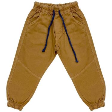 Imagem de Calça Infantil Look Jeans Jogger Collor - FERRUGEM - 01-Masculino