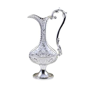 Imagem de Vaso decorativo vaso retrô decoração de mesa vaso de metal vaso de arranjos de flores design retrô vaso de flores decorativo suporte de flores decoração de casa vaso de flores (cor: B2) (C3)