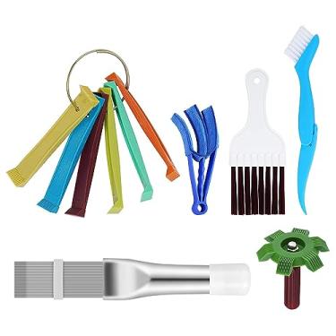 Imagem de Conjunto de Limpeza Aletas Ar-Condicionado 6 Peças Pente Condensador Limpador Bobina AC Refrigerador Ferramenta Reparo e Radiador Evaporador