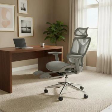 Imagem de Cadeira Escritório Ergonômica Dinamarca Bt03 Suporte Lombar Com Apoio 