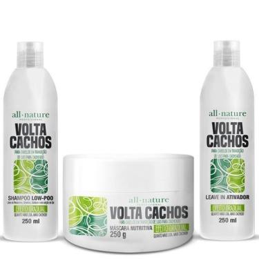 Imagem de Kit Volta Cachos All Nature Cabelos Em Transição