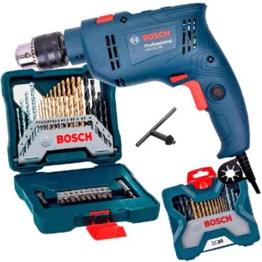 Imagem de Furadeira de Impacto 1/2 Pol 550W com Reversão GSB550 com Estojo 30 Pe