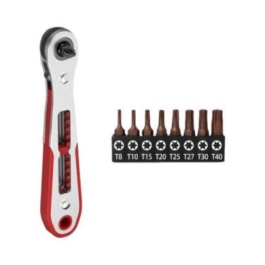 Imagem de Conjunto De Chaves De Fenda Angulares De 90 Graus Com Catraca E Soquet