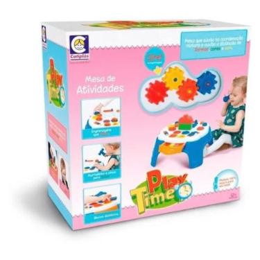 Imagem de Brinquedo Infantil Play Time Mesa Atividades Rosa Recomendado para Cri